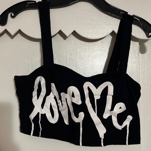 Graphic Bralette Top